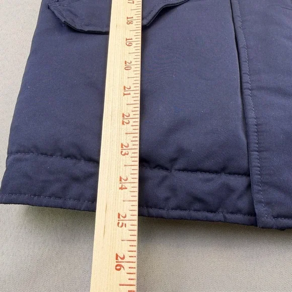 Abercrombie Kids Navy Parka Jacket Size 13/14 XL Sherpa Lined Fur Hood Coat - Picture 15 of 16